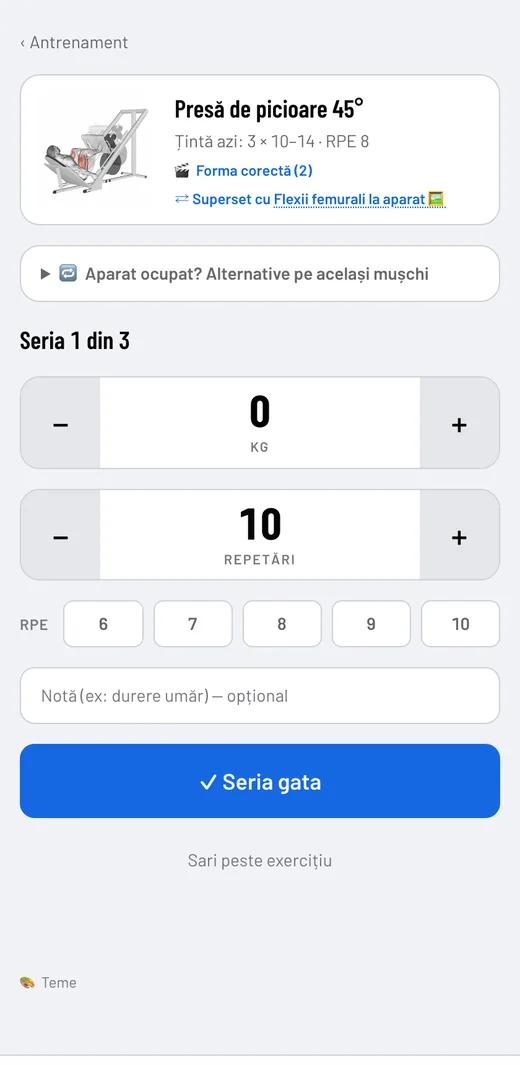 Logarea unei serii în PumpLevel